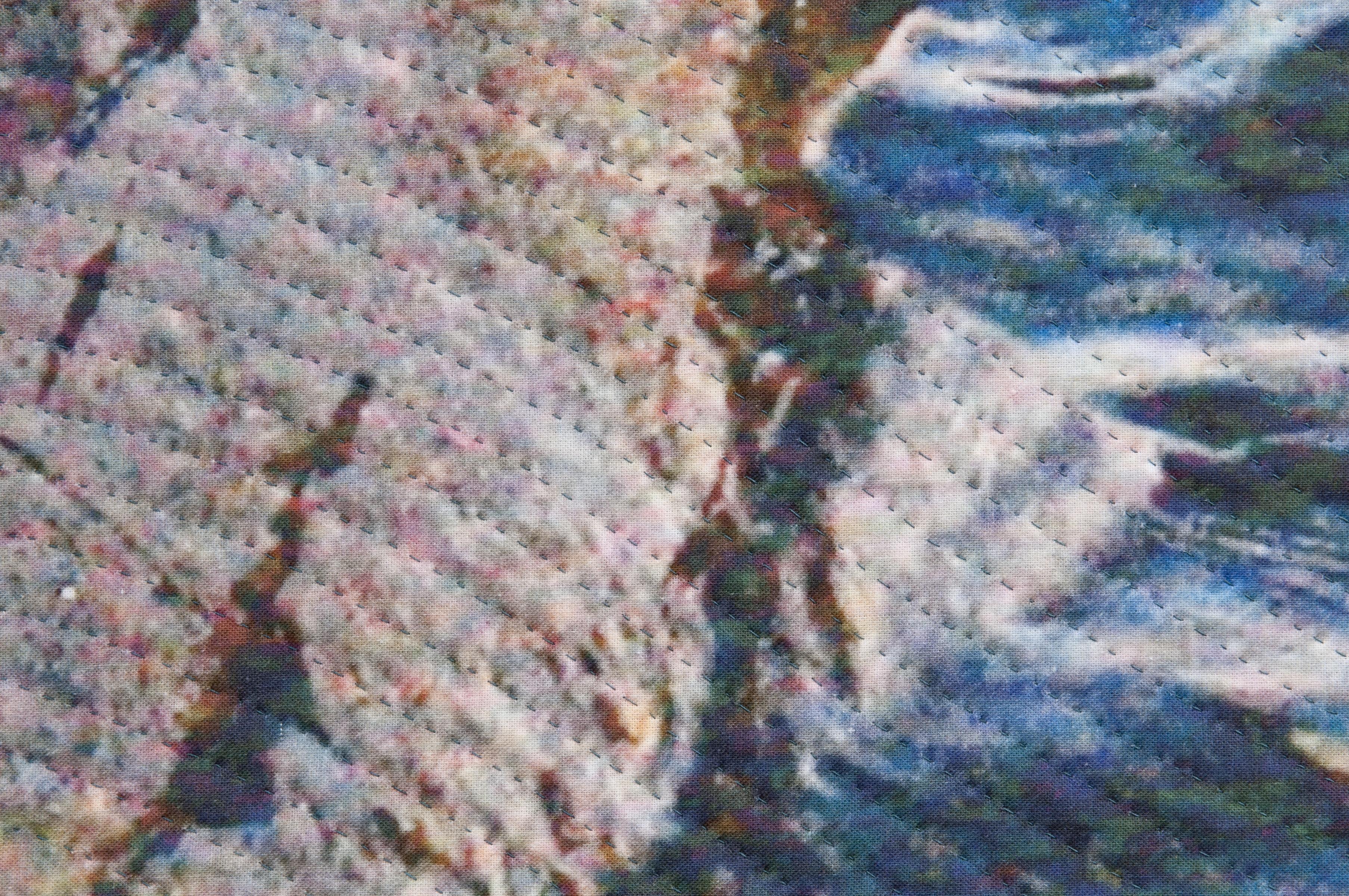 Tríptico de la Roca del Lago, Técnica mixta sobre otro - Mixed Media Art Contemporáneo de Marilyn Henrion