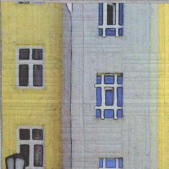 Lodz Windows 1315, Mixed Media on Canvas