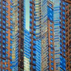 Mannahatta Patchwork 1, Mixed Media on Canvas