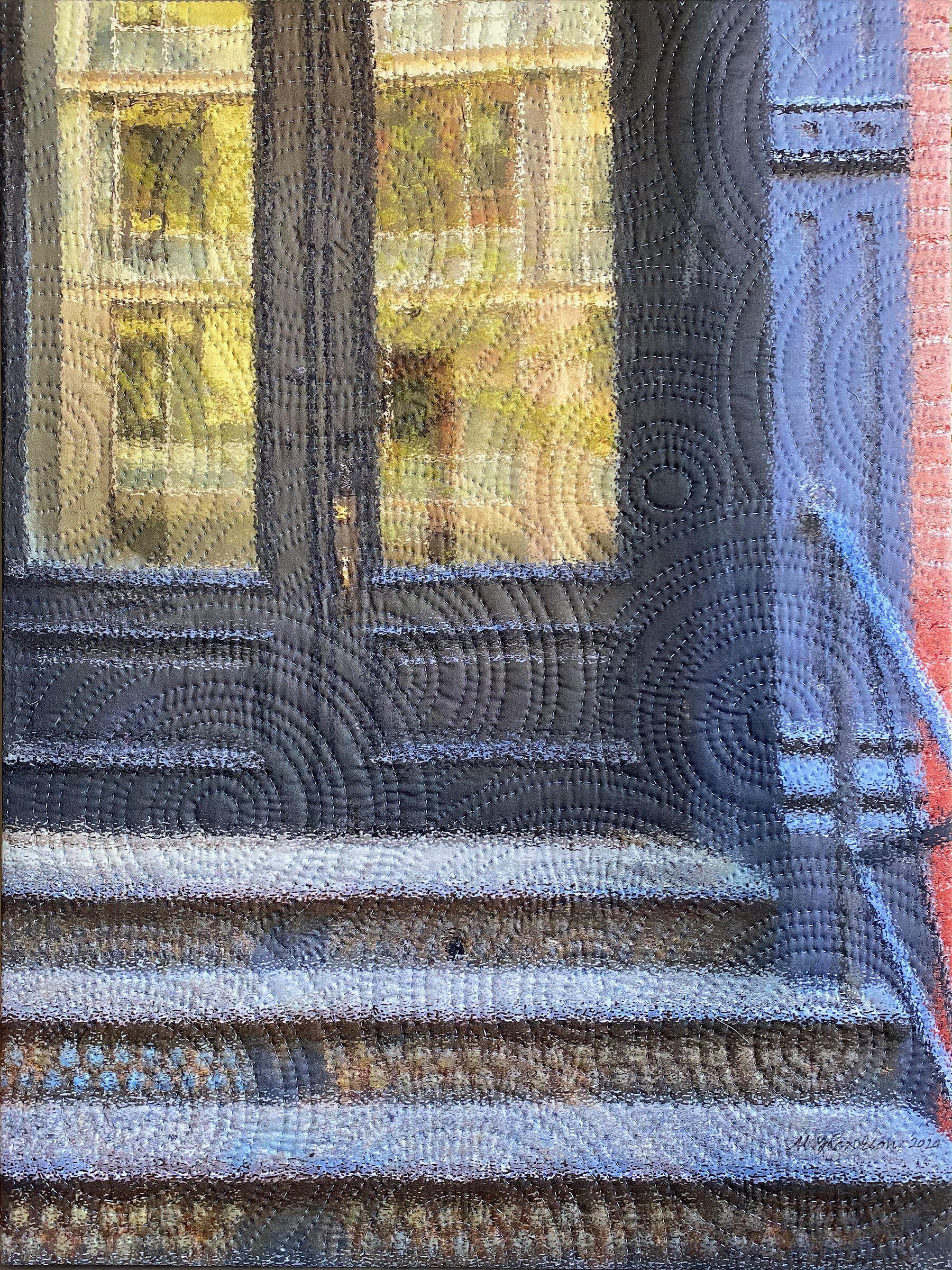 Mannahatta-Wooster Street, Mixed Media on Canvas - Mixed Media Art by Marilyn Henrion
