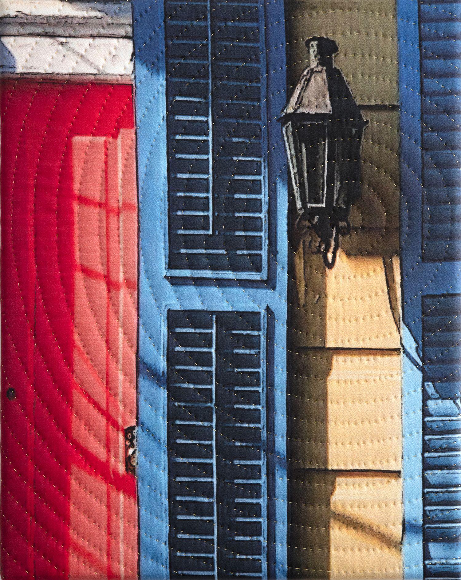 Nueva Orleans-Chartres Street, Técnica mixta sobre lienzo - Mixed Media Art de Marilyn Henrion
