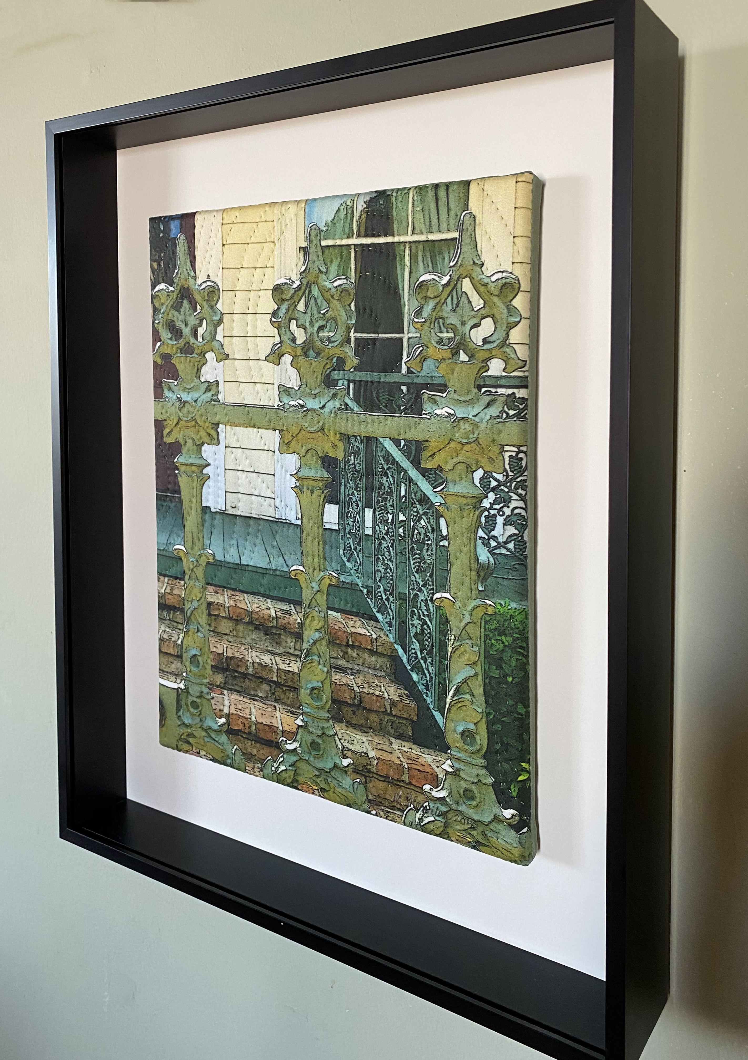 New Orleans- Philip Street 2, tecnica mista su tela - Mixed Media Art Contemporaneo di Marilyn Henrion