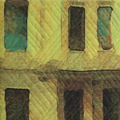 New York Windows 1432, Mixed Media on Canvas