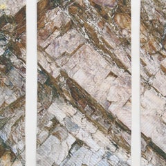 Pink Rock Triptych, Mixed Media on Other