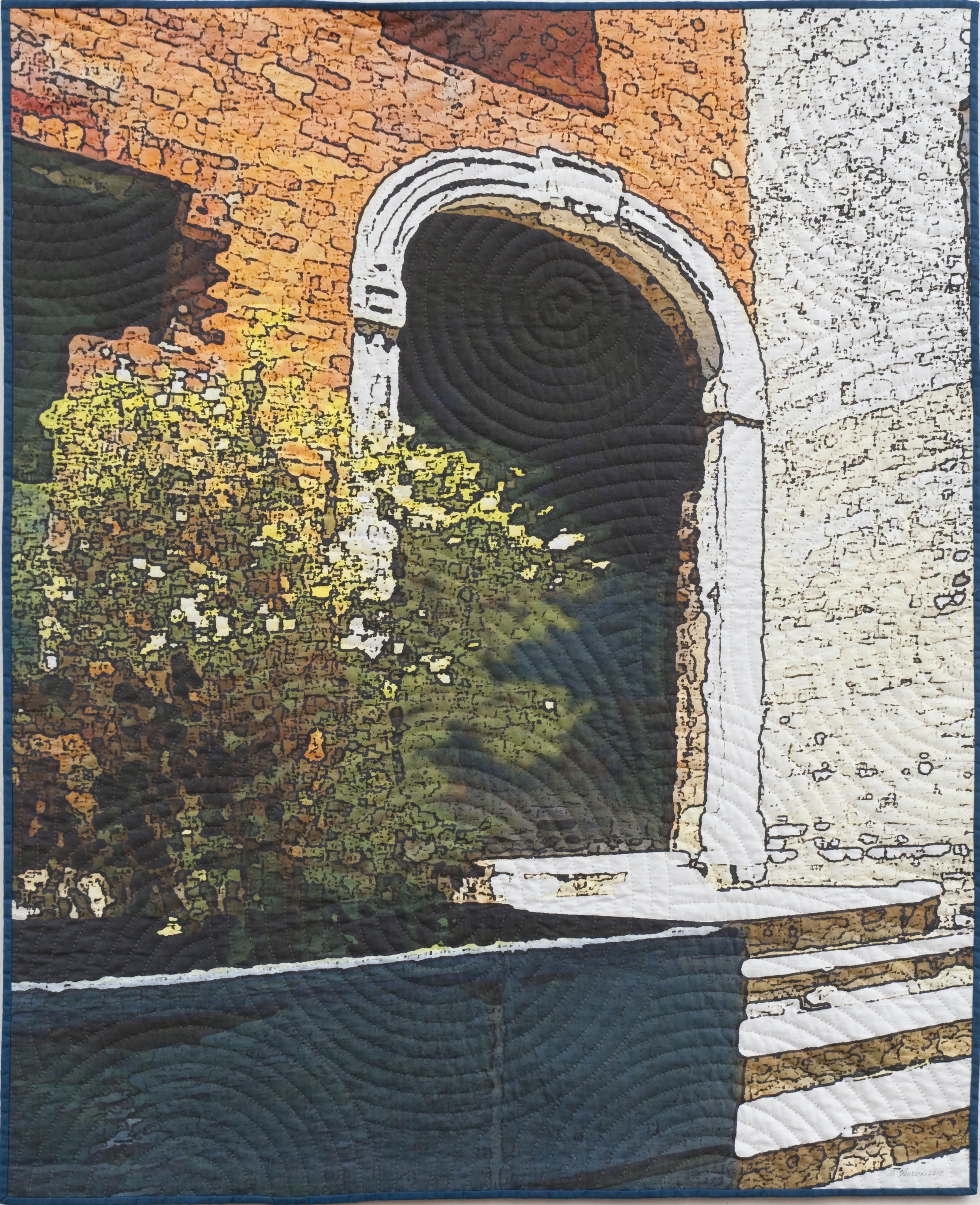 Soft City: Archway, Mixed Media on Other - Mixed Media Art by Marilyn Henrion