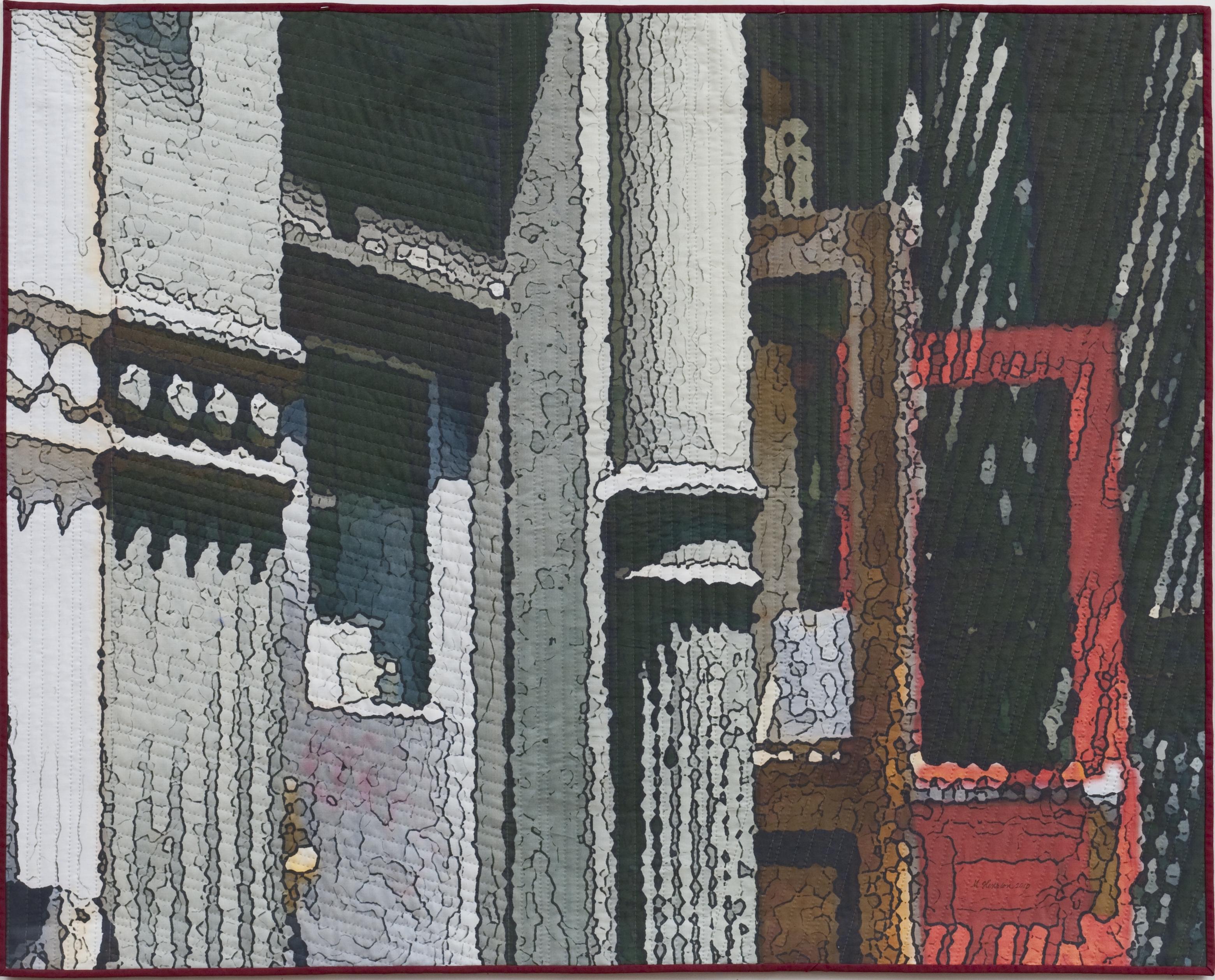 Ciudad Suave: Puerta Roja, Técnica Mixta sobre Otros - Mixed Media Art de Marilyn Henrion
