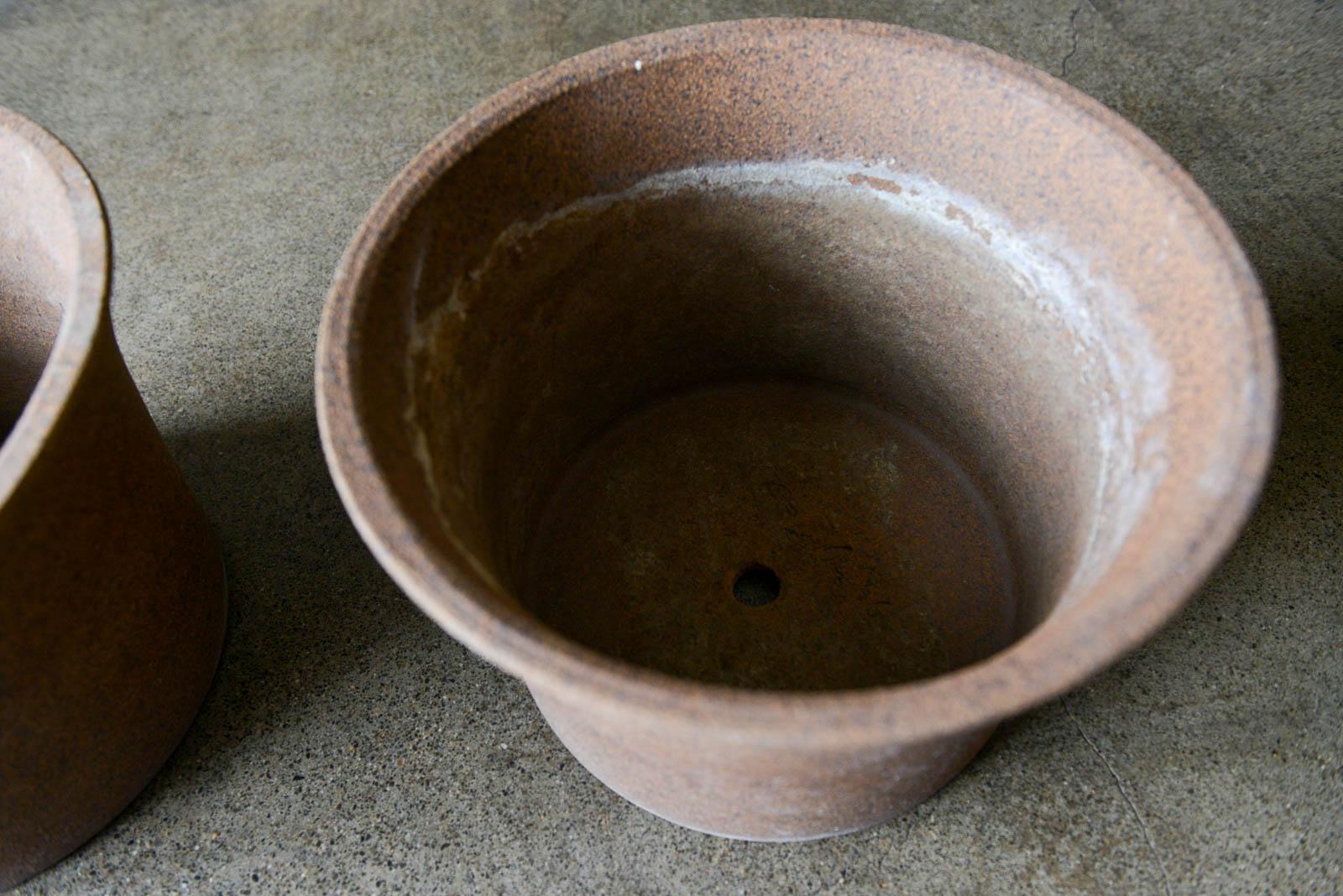 Late 20th Century Marilyn Kay Austin for Architectural Pottery Unglazed Vessels, Pair, circa 1970