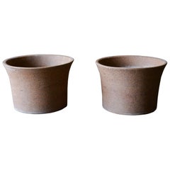 Marilyn Kay Austin for Architectural Pottery Unglazed Vessels, Pair, circa 1970