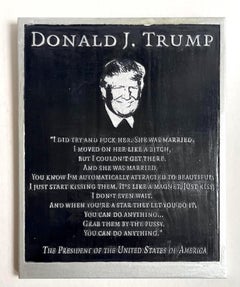 Donald J. Trump (Silver) 3D Multiple "Presidential" plaque - Protest Art 
