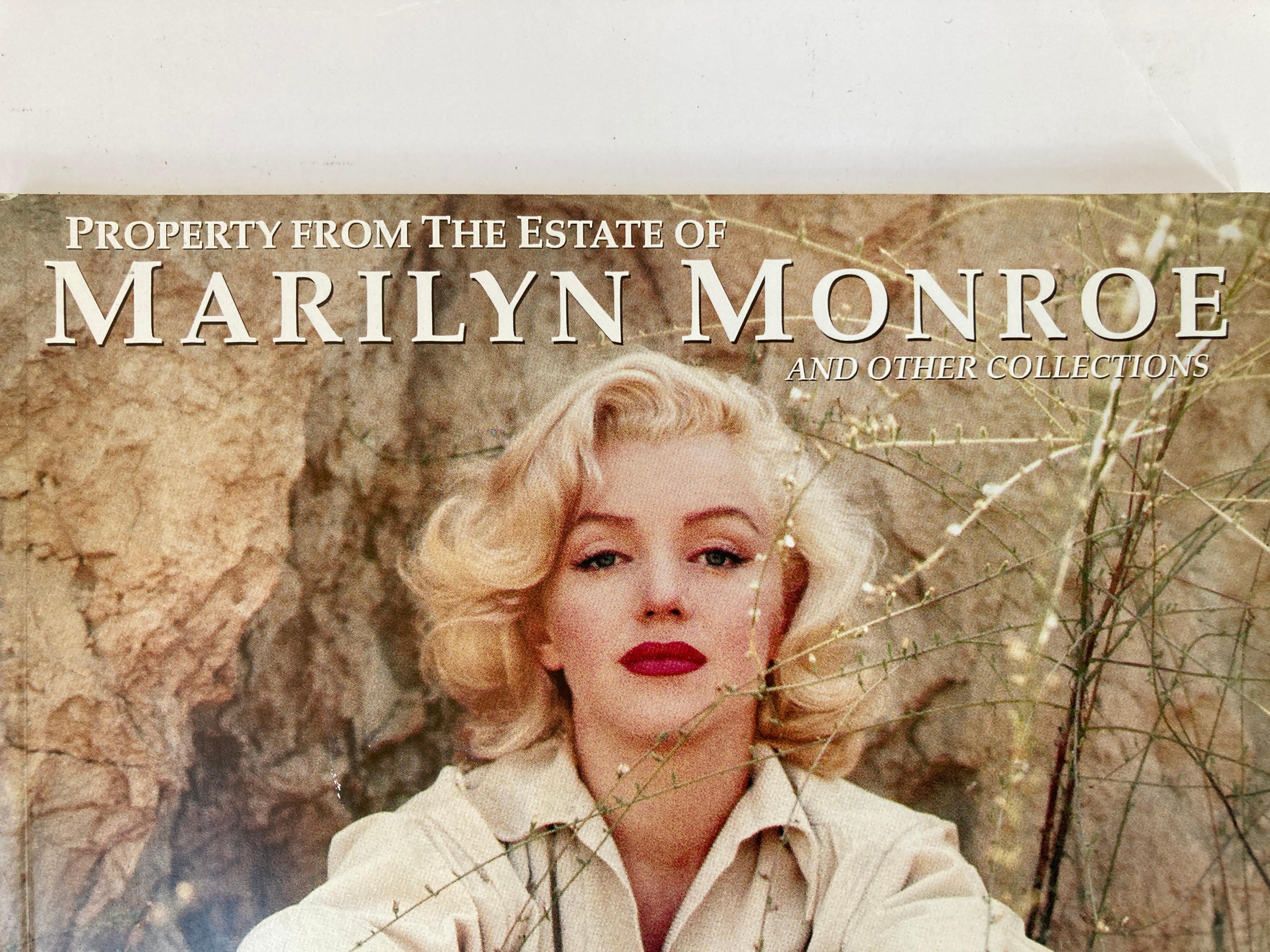 Marilyn Monroe auction catalogue by Darren Julien. June 4th 2005.
President and CEO Julien's Auctions.
It is a privilege for julien's to bring this collection of personal and professional property belonging to Marilyn Monroe to auction.
With over