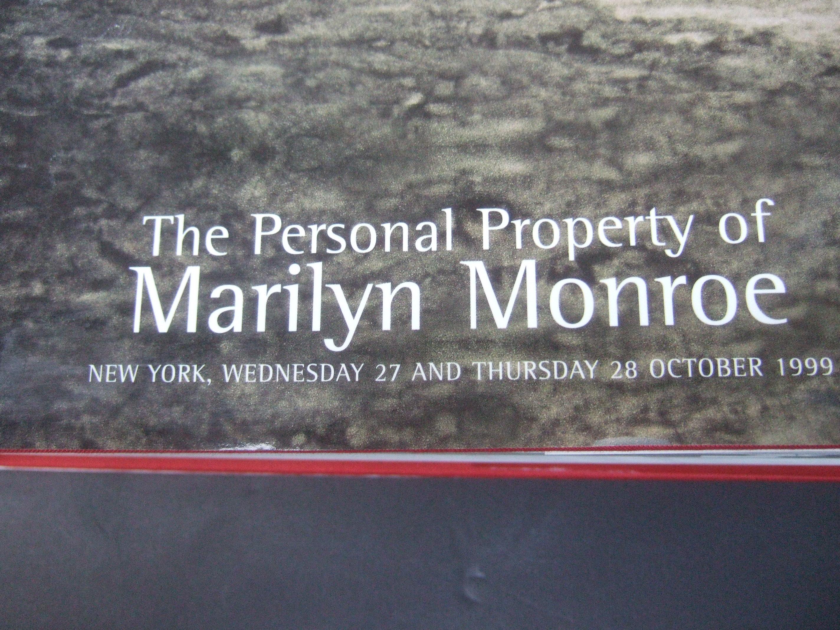 marilyn monroe christie's auction book
