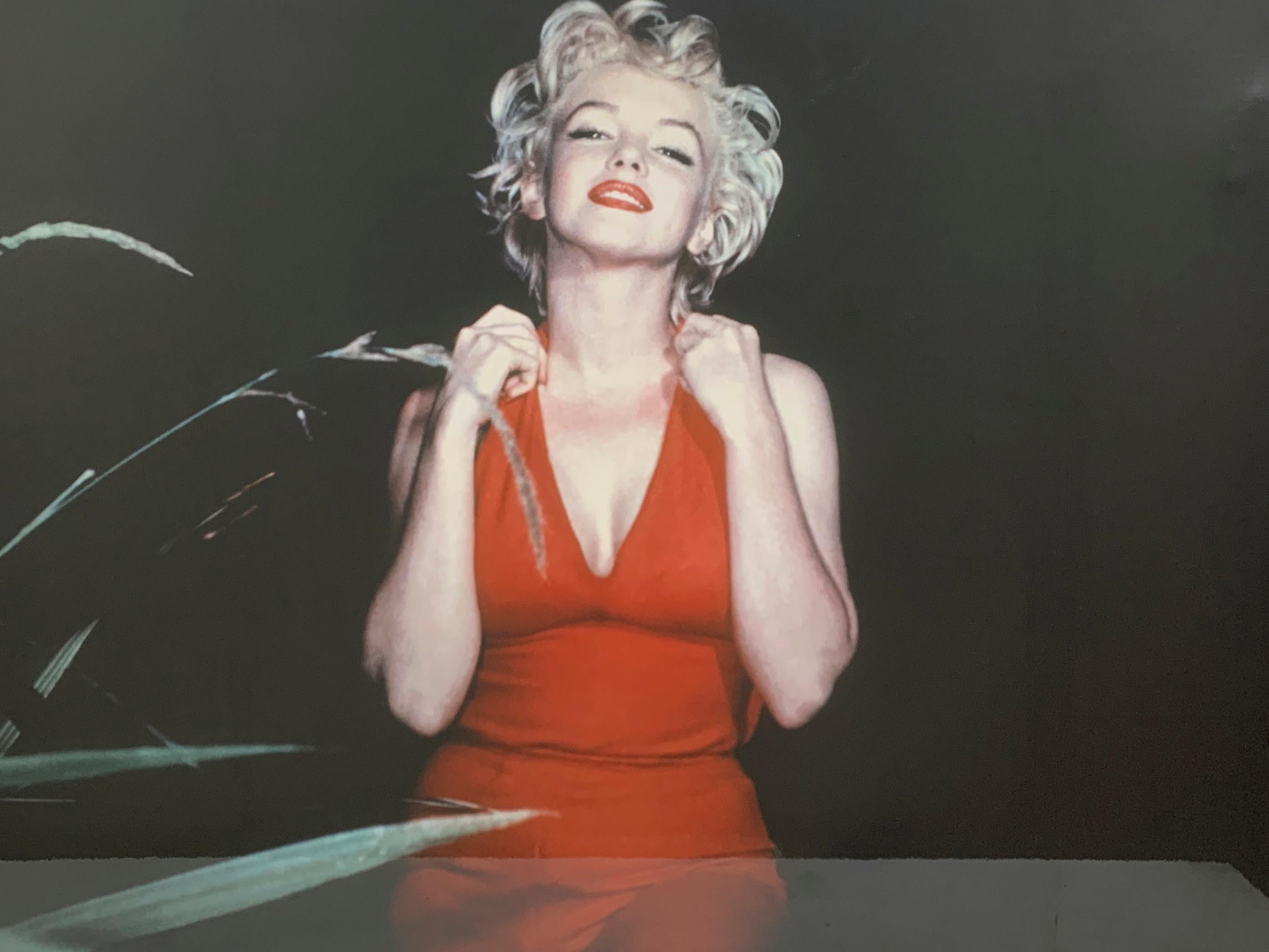 Marilyn Monroe Framed Print by Baron with Lumas - Certificate of Authenticity In Excellent Condition For Sale In Beirut, LB