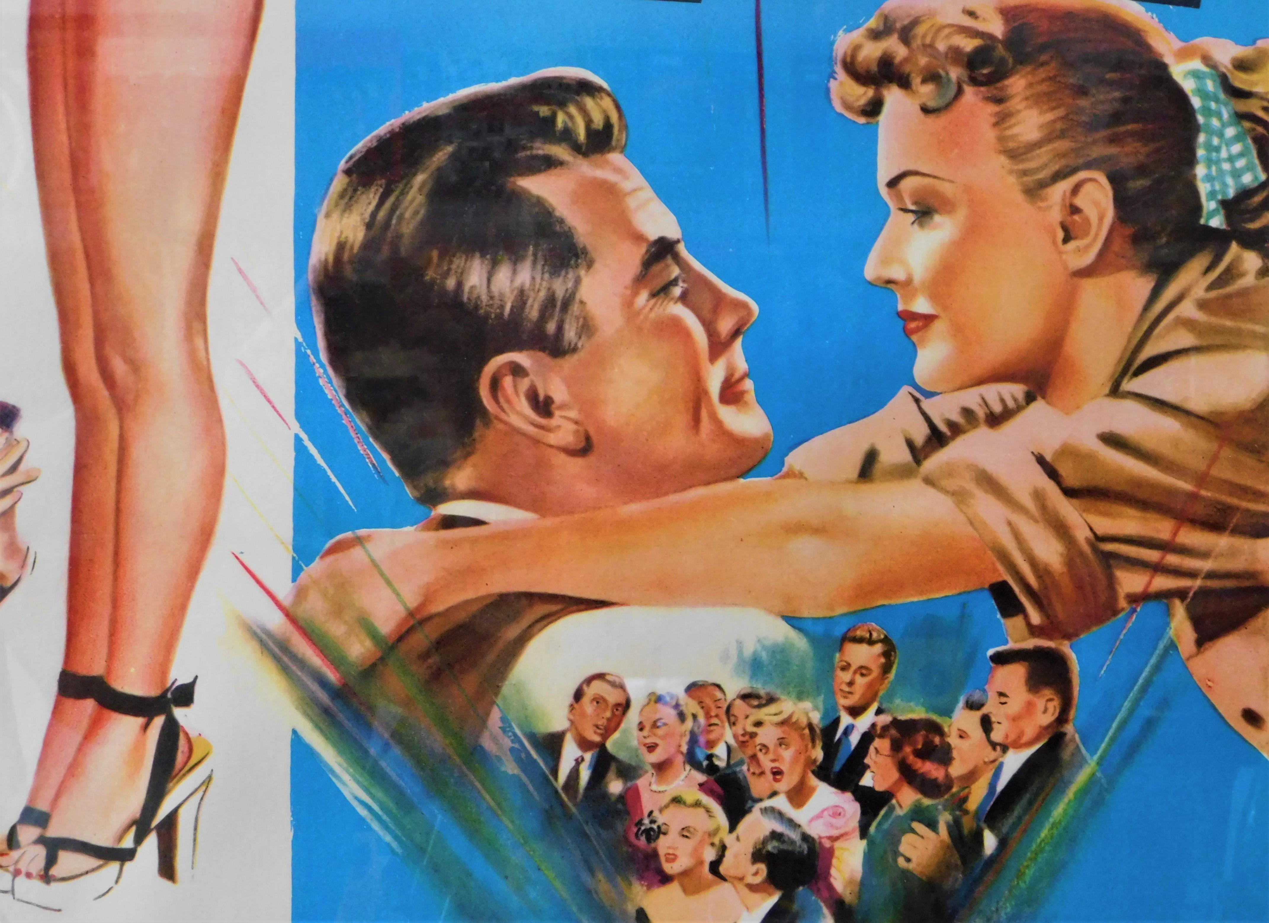 Marilyn Monroe, „Love Nest“, Original- Theatrical-Poster mit Leinenrücken, 1951 (20. Jahrhundert) im Angebot
