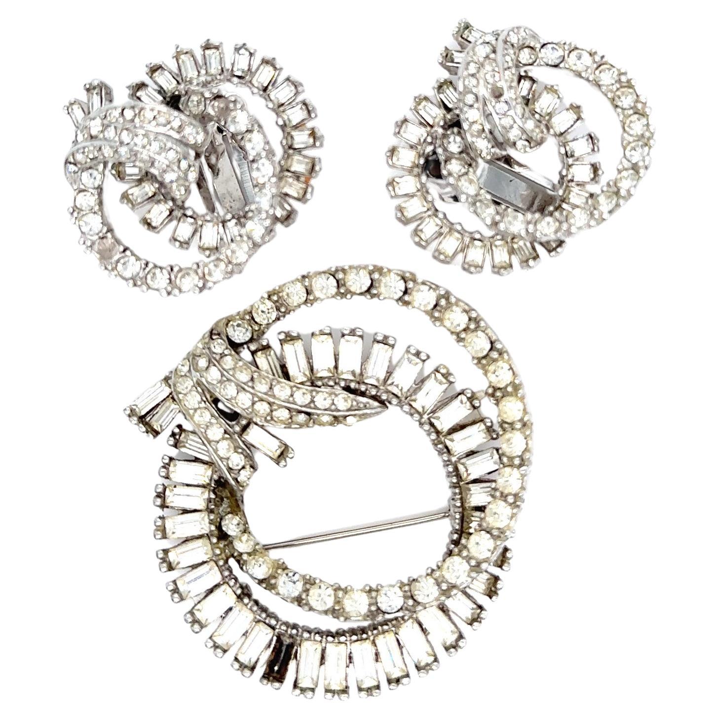 Memorabilia de Marilyn Monroe Traje personal Juego de joyas a juego Broche/Pendientes