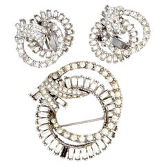 Vintage Marilyn Monroe Memorabilia Personal Costume Matching Jewelry Set Brooch/Earrings