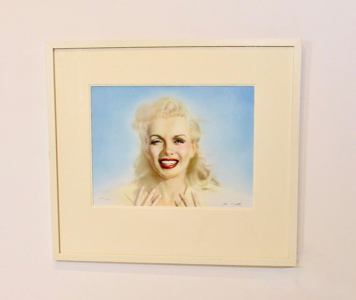 American Marilyn Monroe Offset Lithograph Print, Limited Edition by John Mattos For Sale