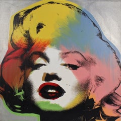 Marilyn Monroe Silver, a Pop-Art Screen-Print by SAK Steve Kaufman