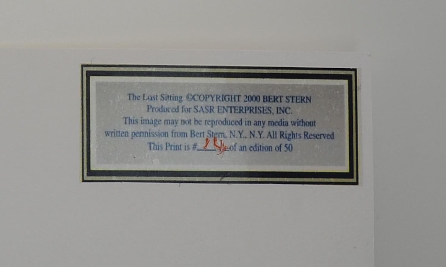 Marilyn Monroe The Last Sitting Photoshoot Edition limitée par Bert Stern en vente 5