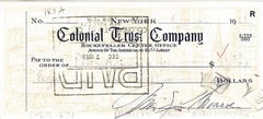 Marilyn Monroe Vintage 1959 Signed Bank Cheque