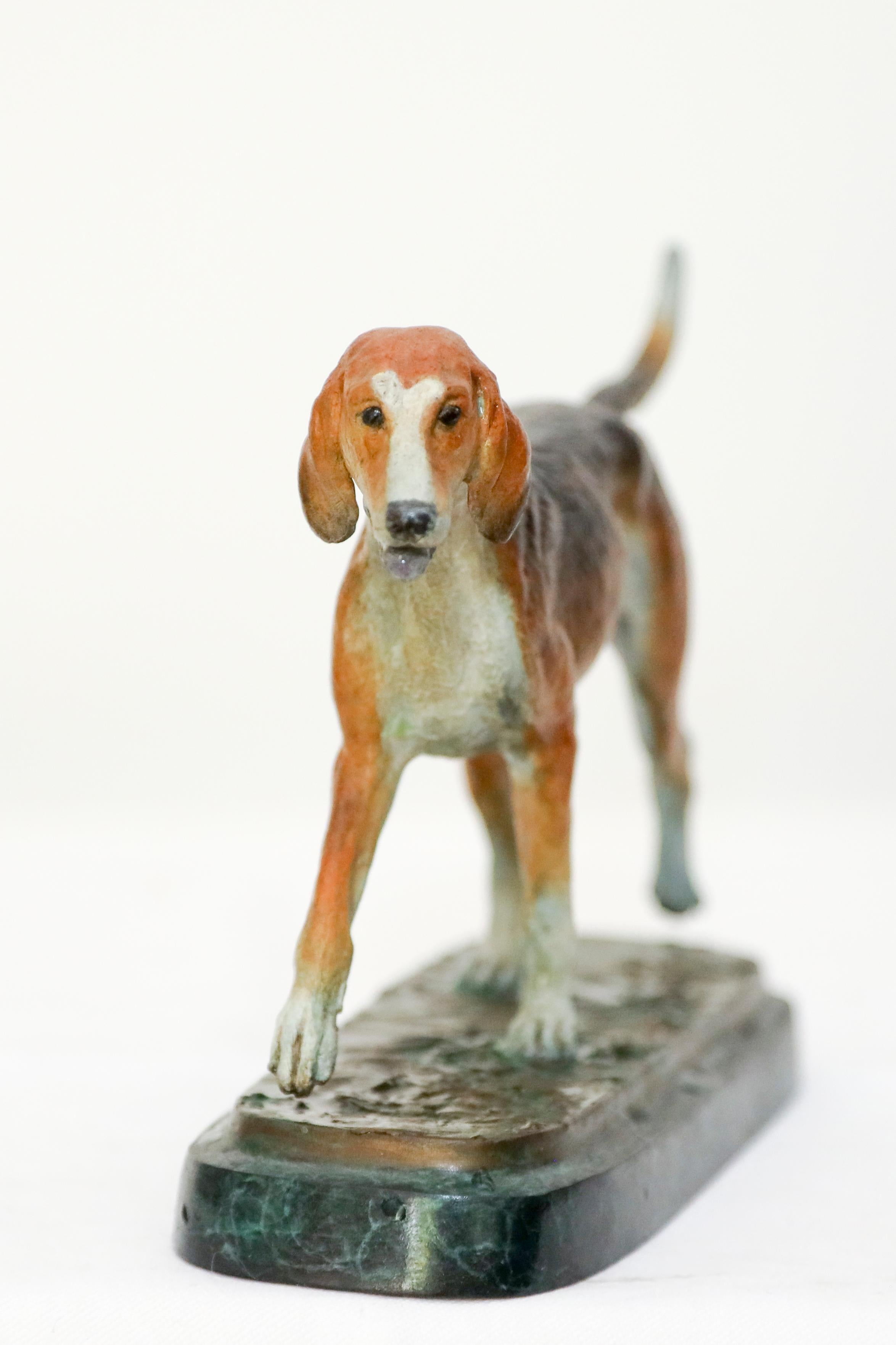 Foxhound - Sculpture by Marilyn Newmark