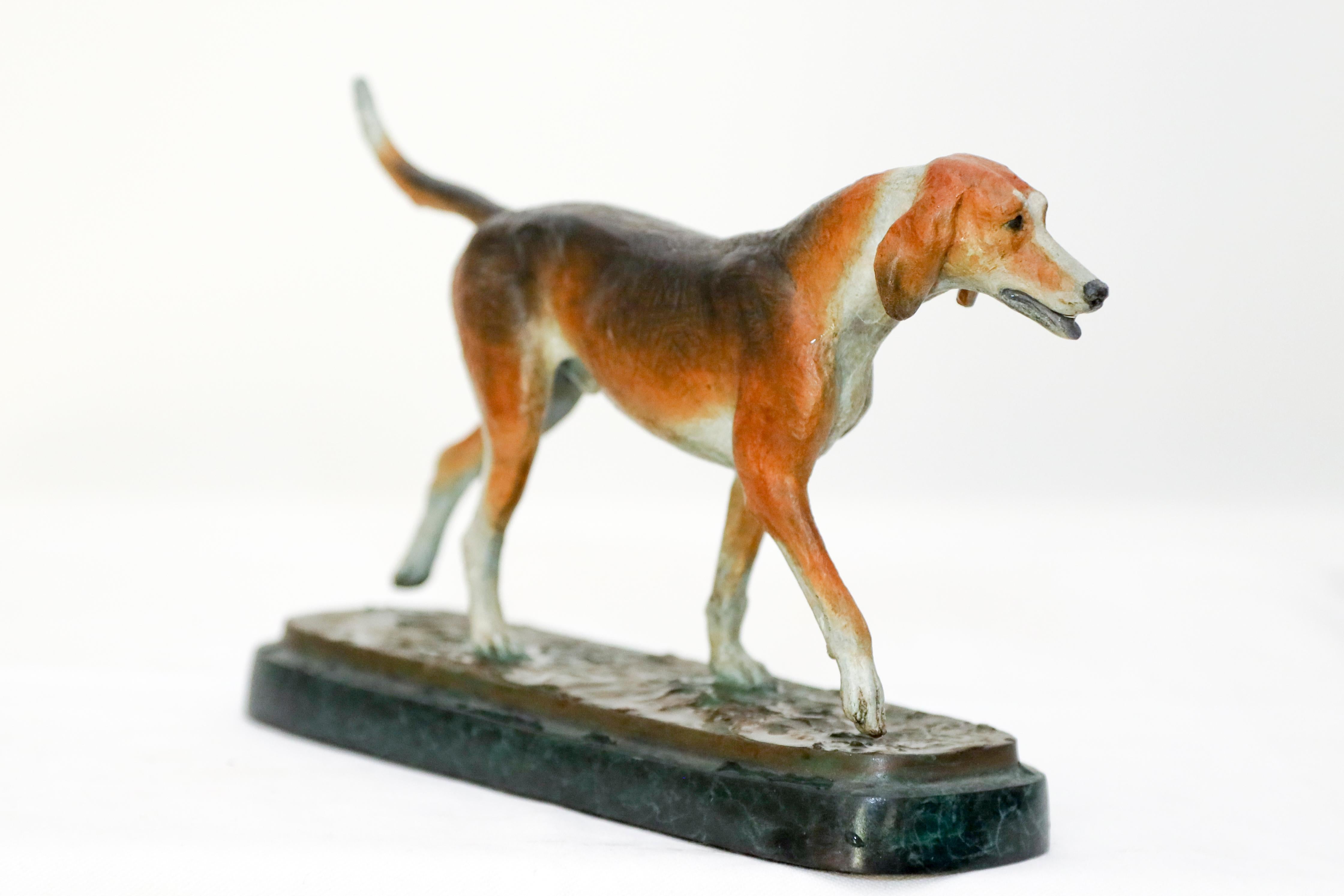 Foxhound - American Realist Sculpture by Marilyn Newmark