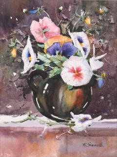 "Pansies" Watercolor Still Life