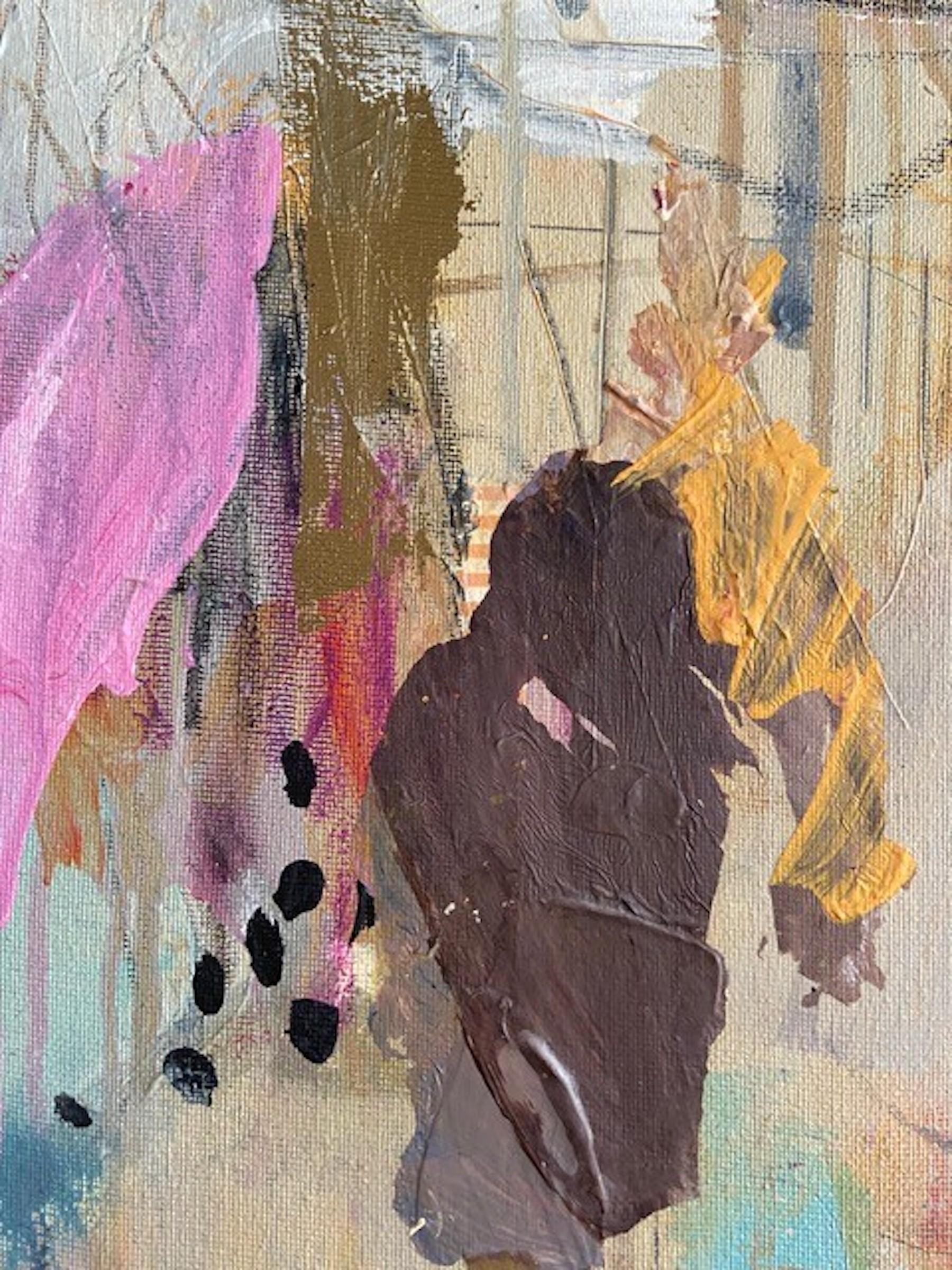 Flottant 1 - Impressionnisme abstrait Painting par Marilyn Simler