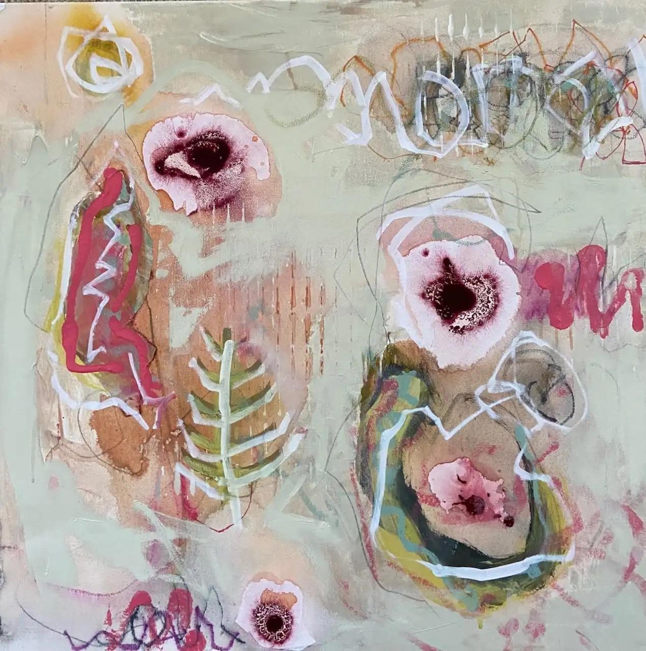 Marilyn Simler Abstract Painting – Buoyant 2