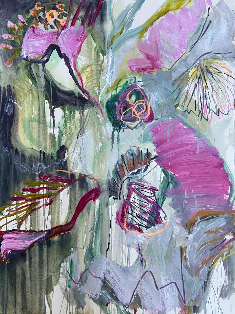 Marilyn Simler Abstract Painting - Rising 1