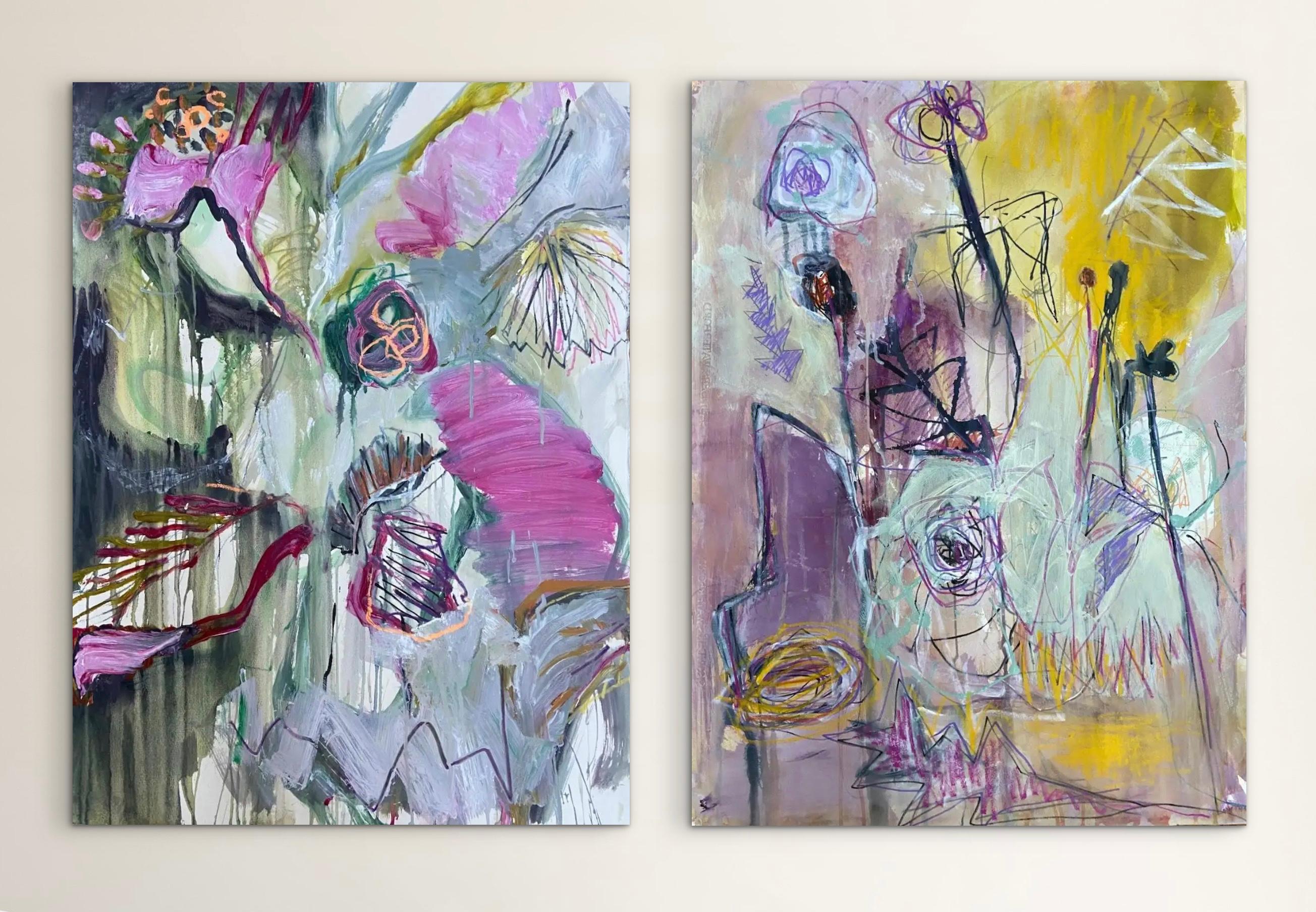 Still-Life Painting di Marilyn Simler - Transforming 1 and Rising 1