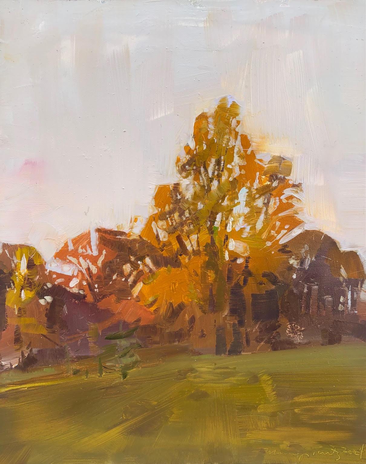 Landscape Painting de Marilyn Turtz - Tarde de otoño