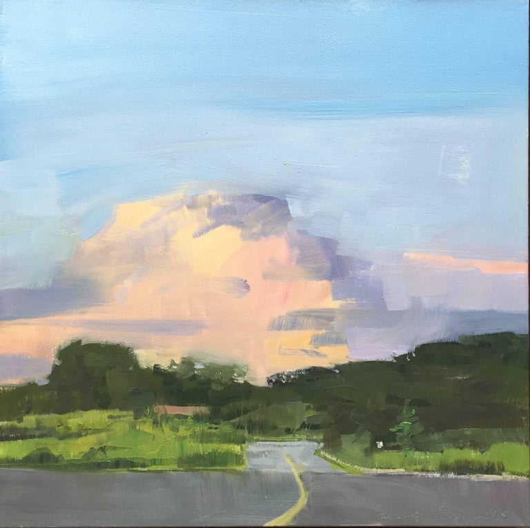 Marilyn Turtz Marilyn Turtz Pink Cloud Impressionist Oil On
