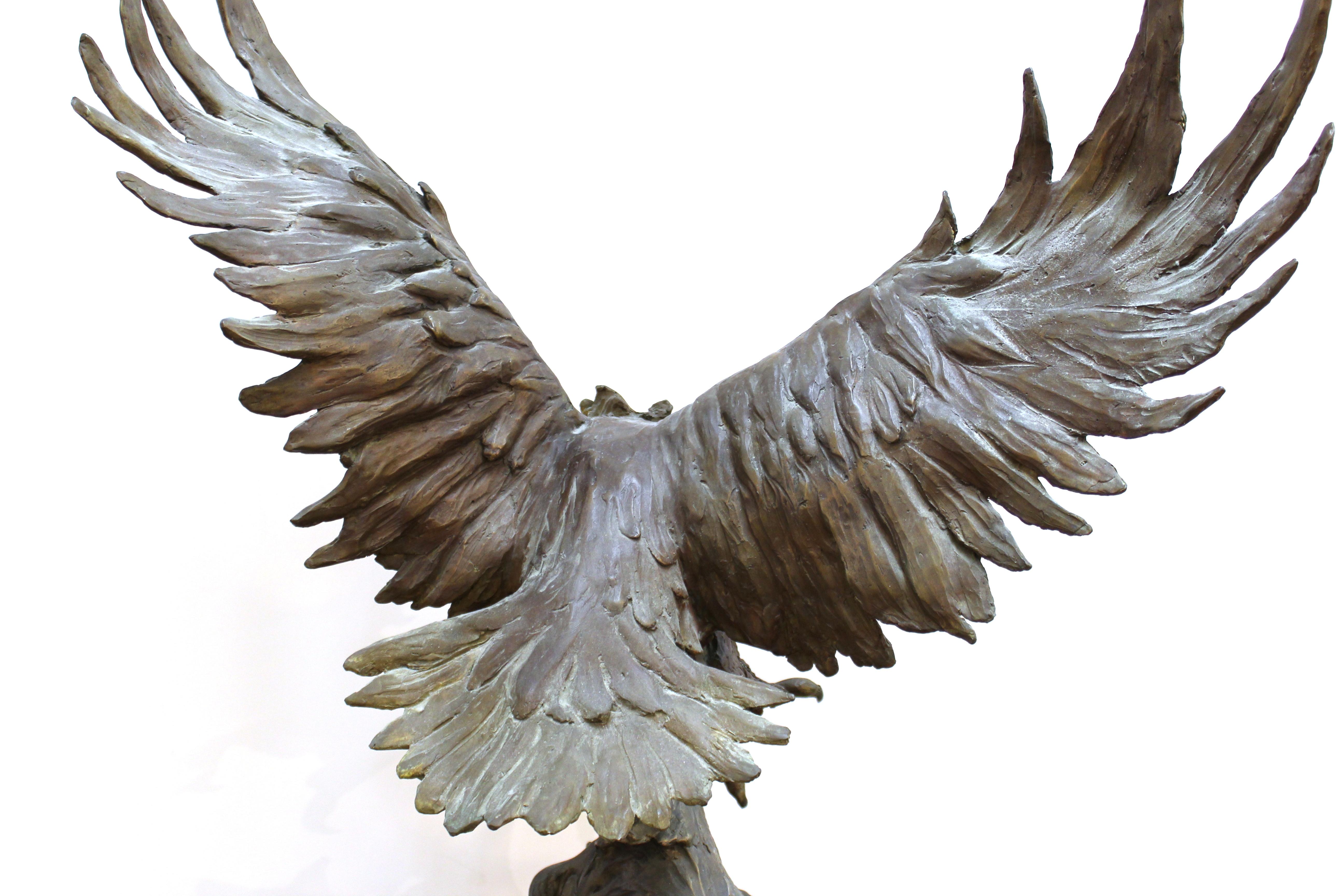 Marilyn Weinstein 'Out Of The Blue' Cast Bronze Eagle Sculpture 5