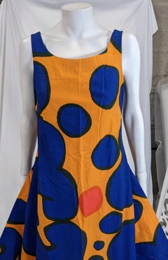 Marimekko Cotton Print Circular Cut Hem Dress