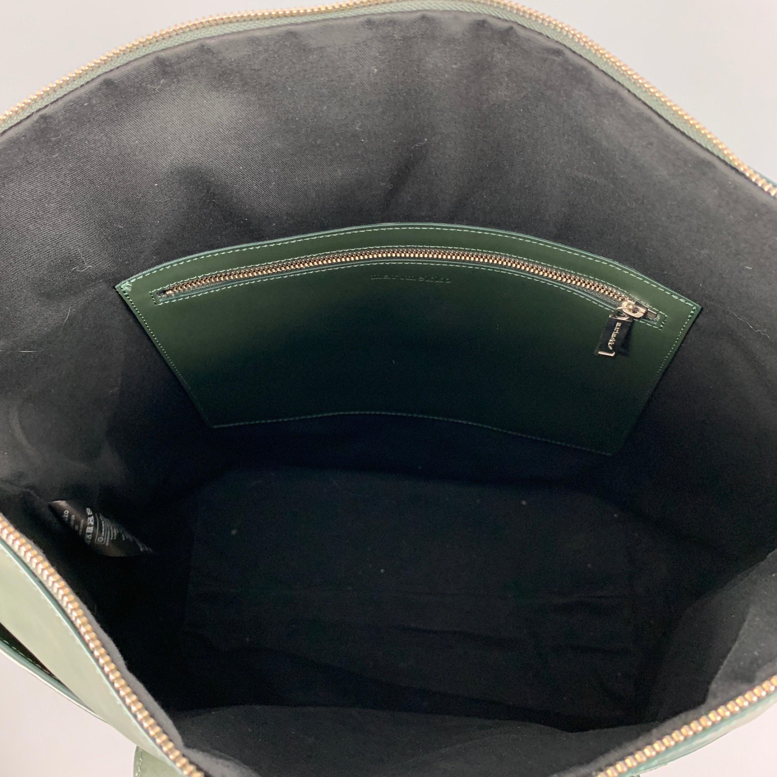 MARIMEKKO Green Leather Tote Handbag 2