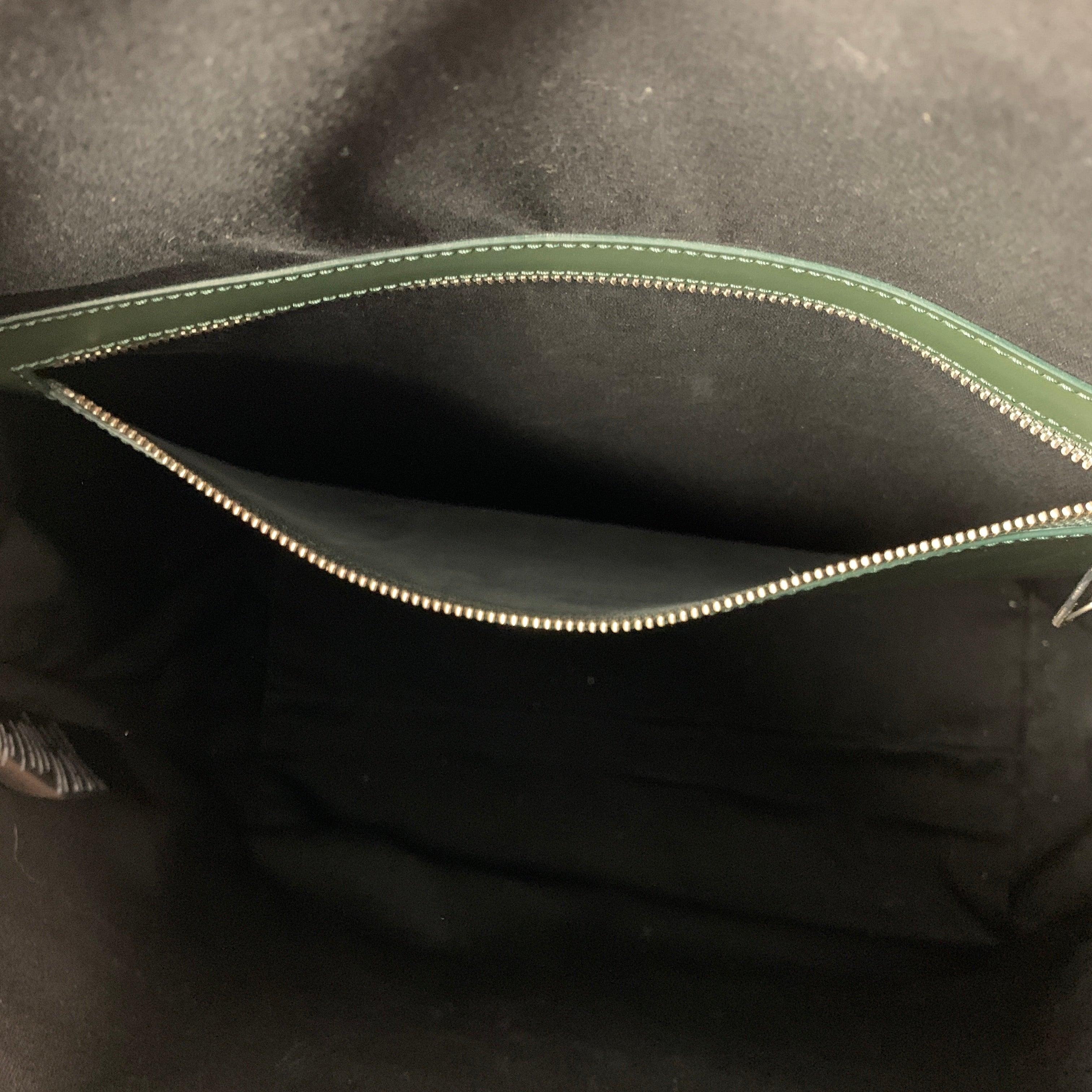 MARIMEKKO Green Leather Tote Handbag 3