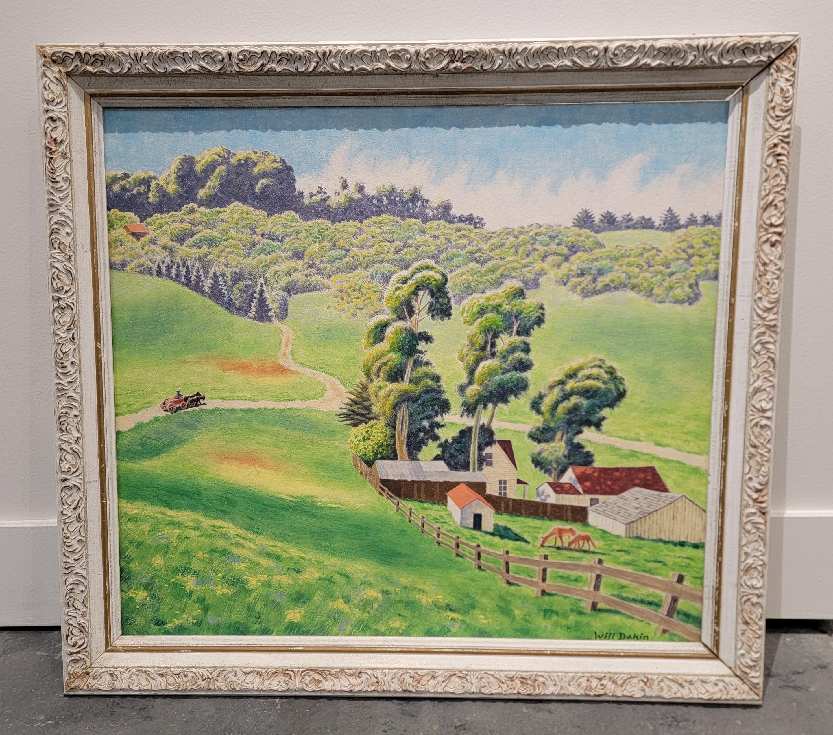 Original oil painting by noted California Artist William Norris Dakin. Titled 