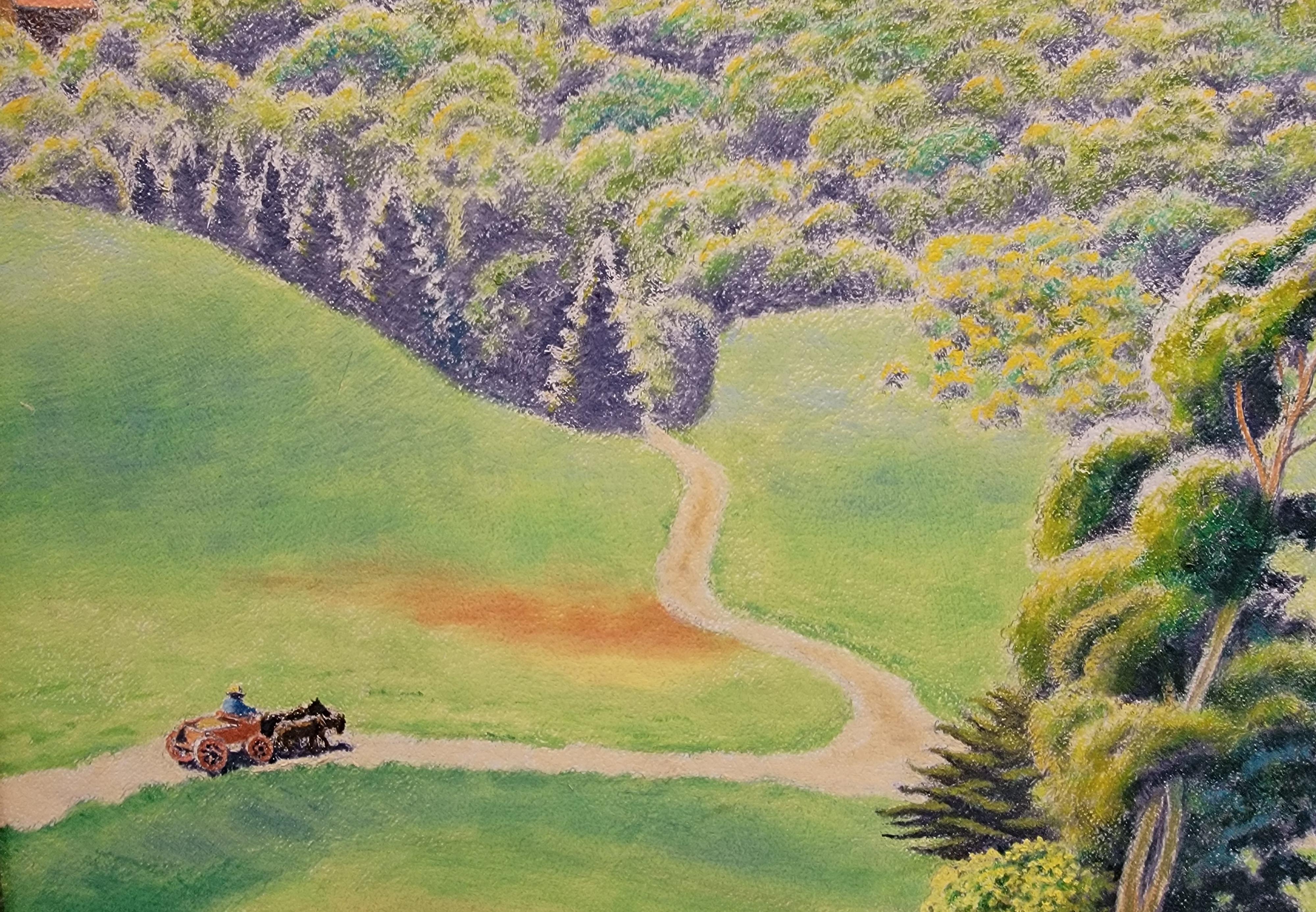 Marin California Oil Painting by William Norris Dakin In Good Condition For Sale In Fulton, CA
