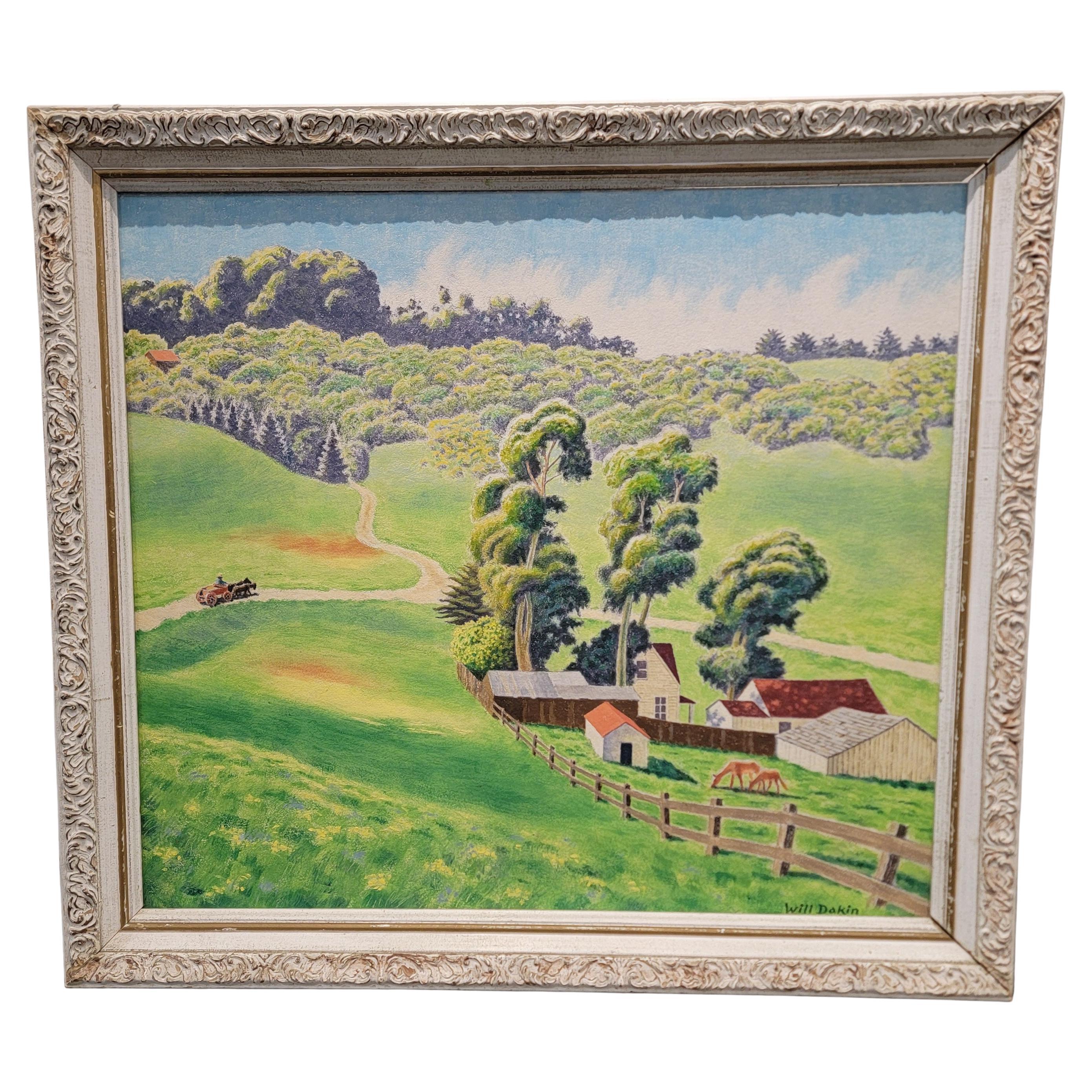 Marin California Oil Painting by William Norris Dakin