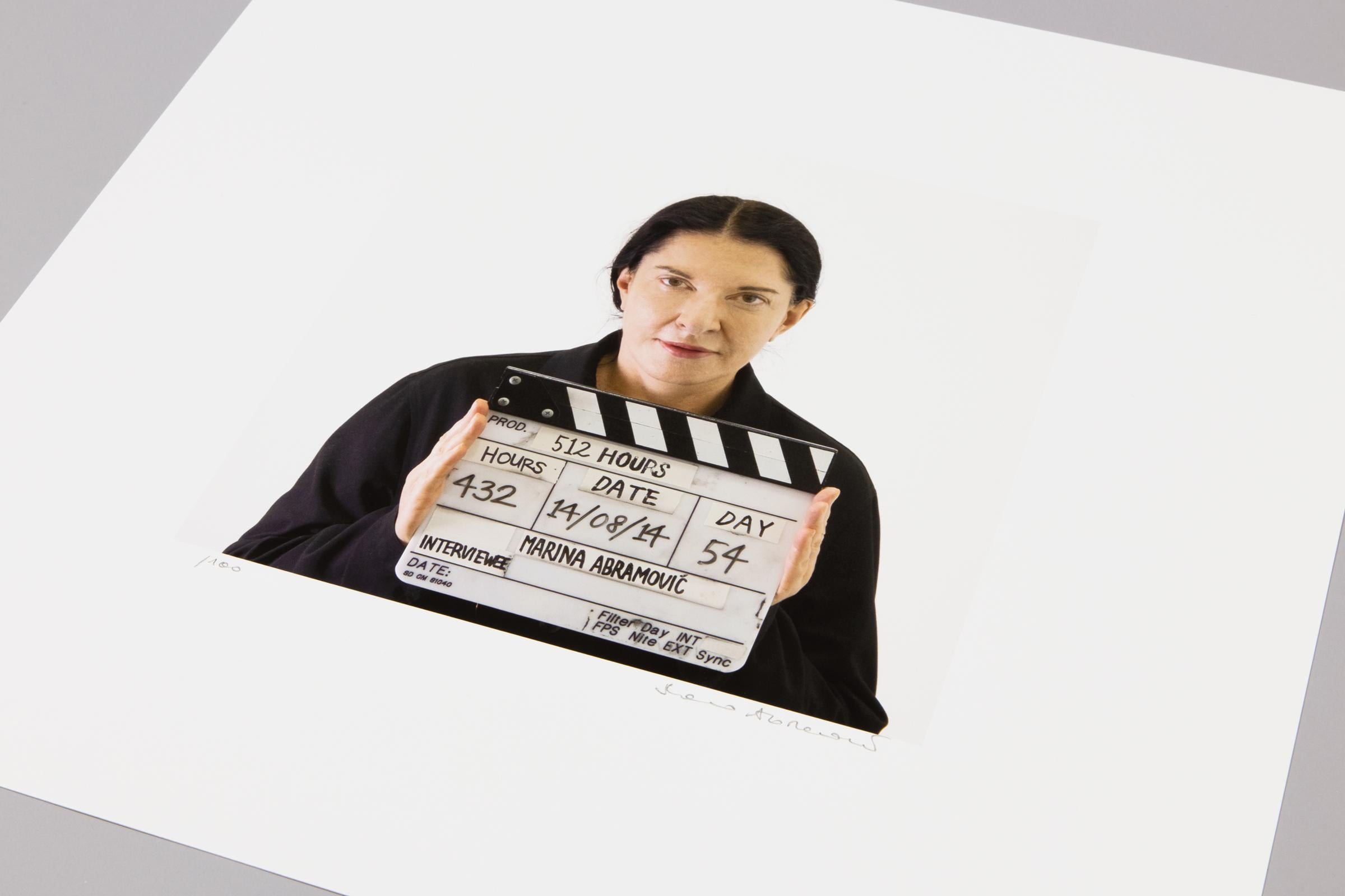 Marina Abramovic, 512 Hours - A.I.C. firmato, ritratto, performance art. 1