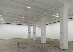 Rare Sean Kelly invitation card (Hand Signed and inscribed by Marina Abramovic)