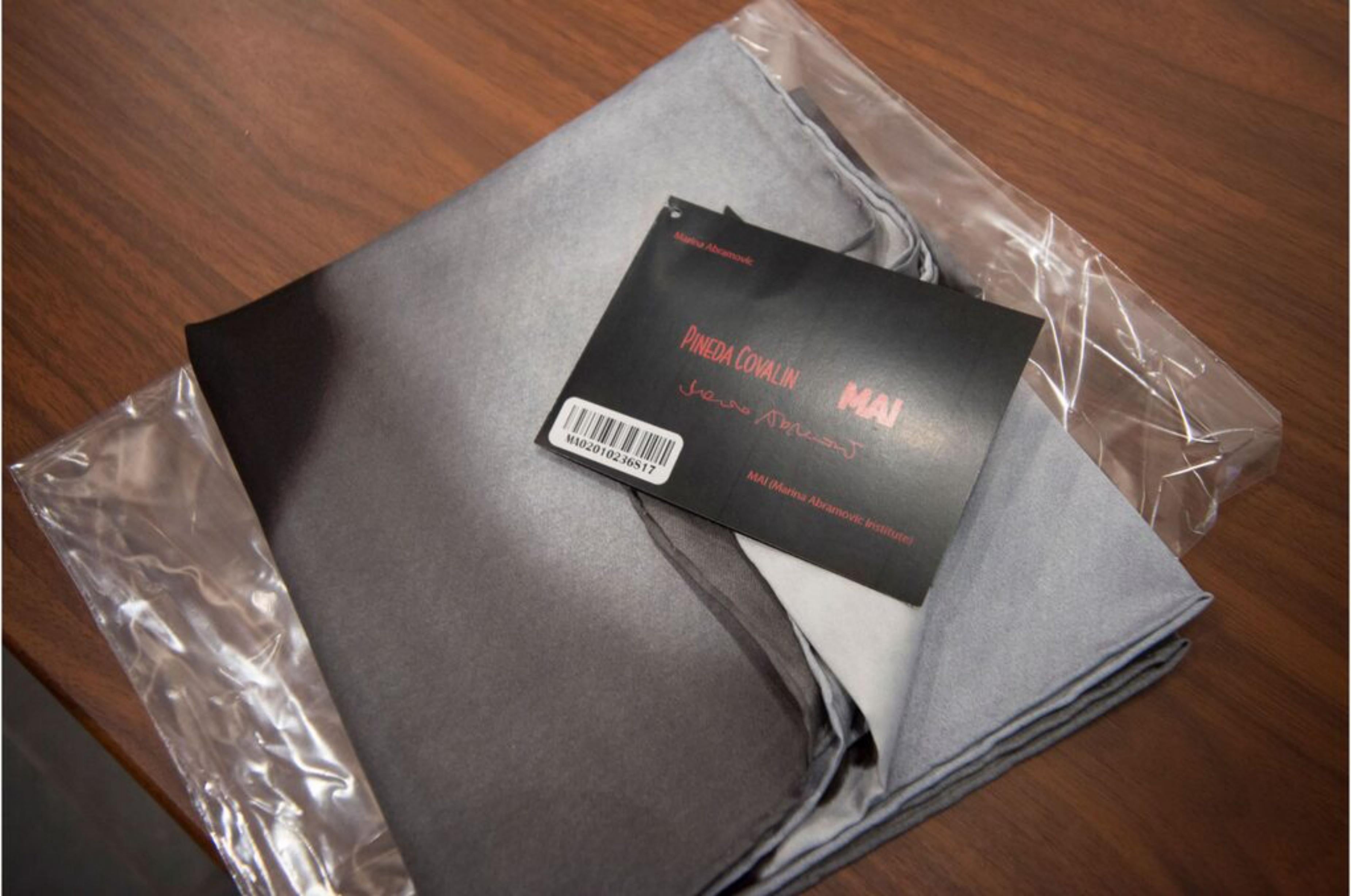 Scarf: Homage to Frida Kahlo Portrait with Scorpion, SIGNED by Marina Abramović For Sale 3