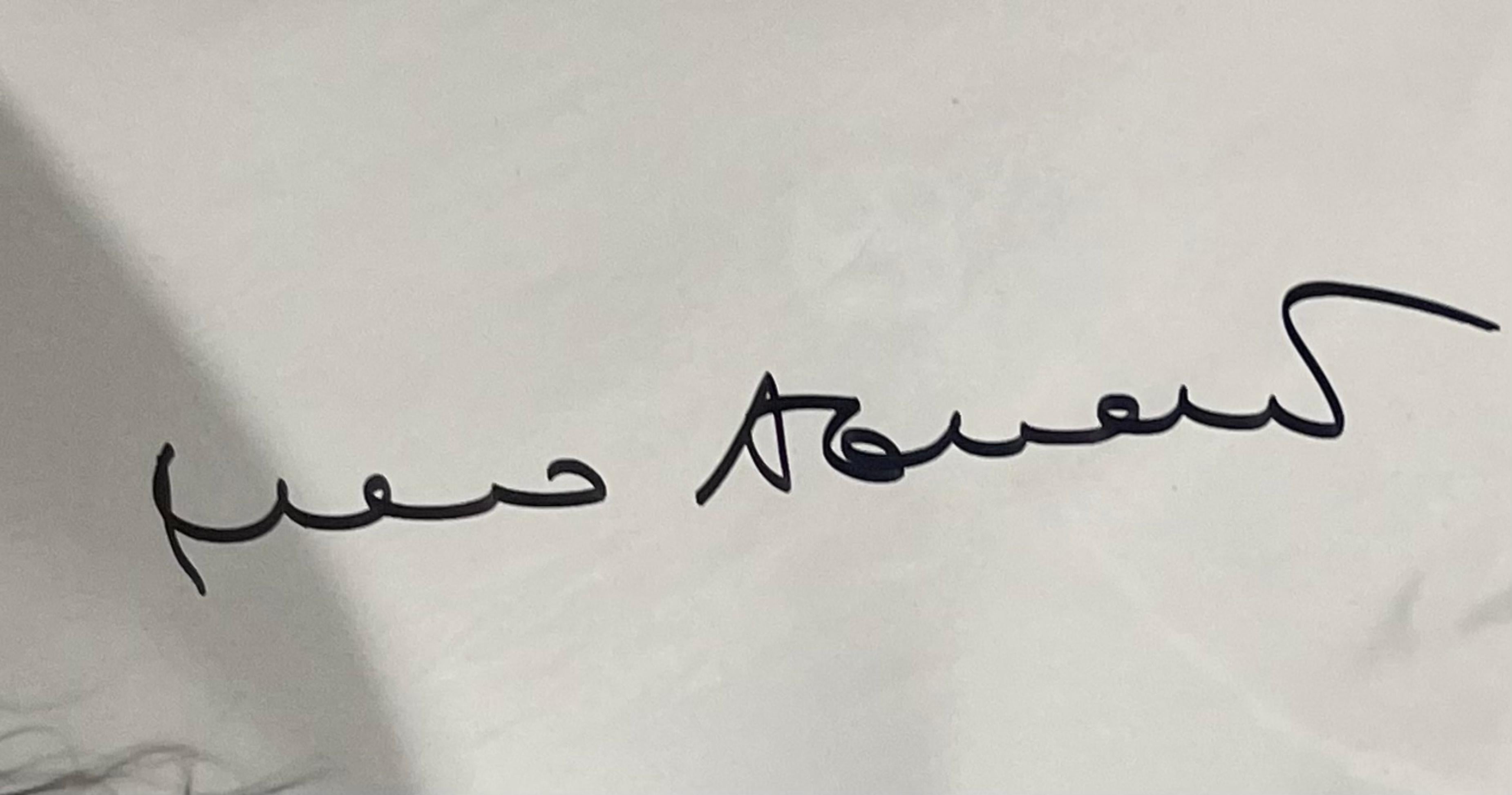 The Hero, 2001 (Hand Signed by Marina Abramovic with Royal Academy label) Framed For Sale 1