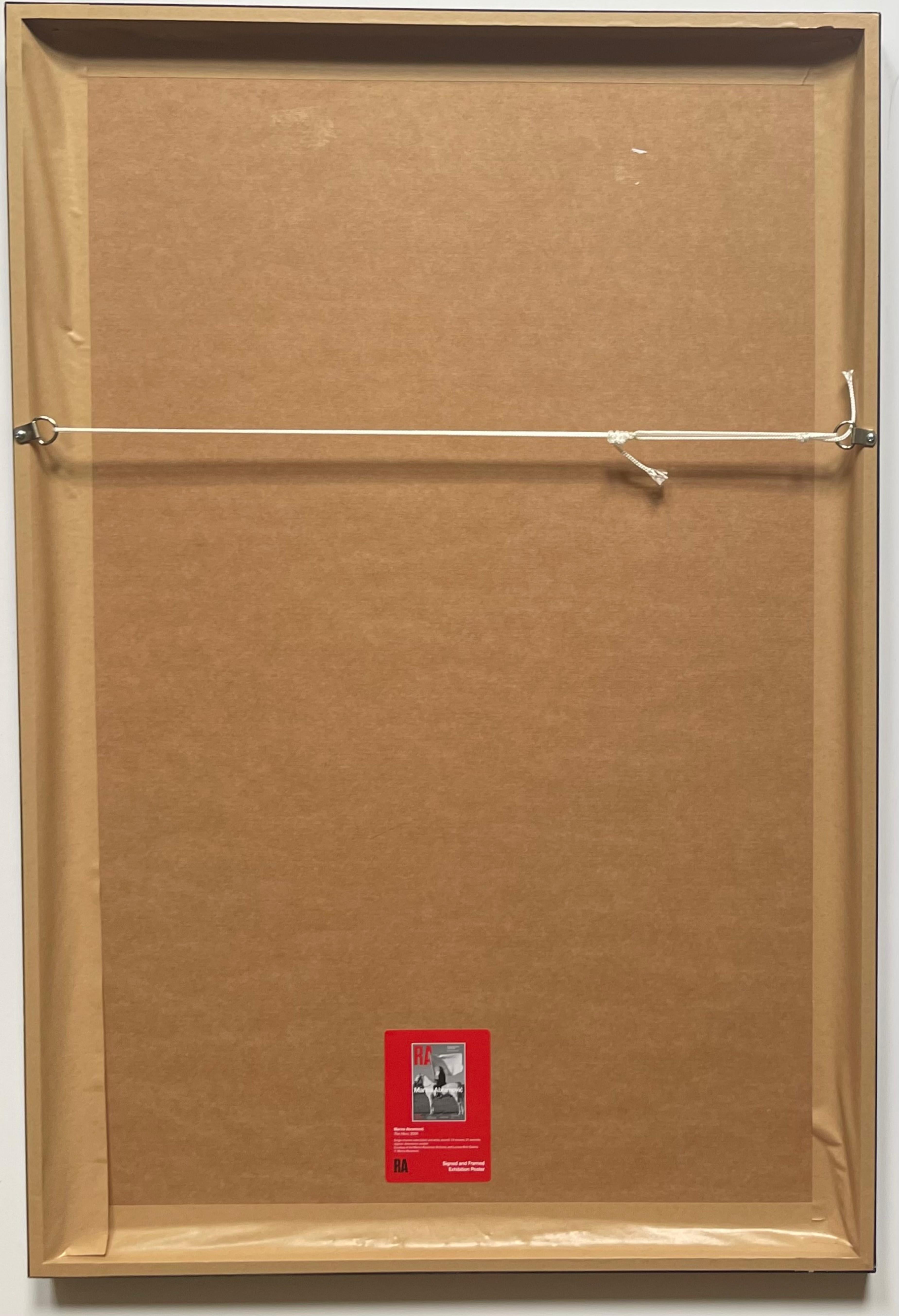 The Hero, 2001 (Hand Signed by Marina Abramovic with Royal Academy label) Framed For Sale 2