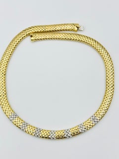Marina B. 18k Diamond Gold Necklace