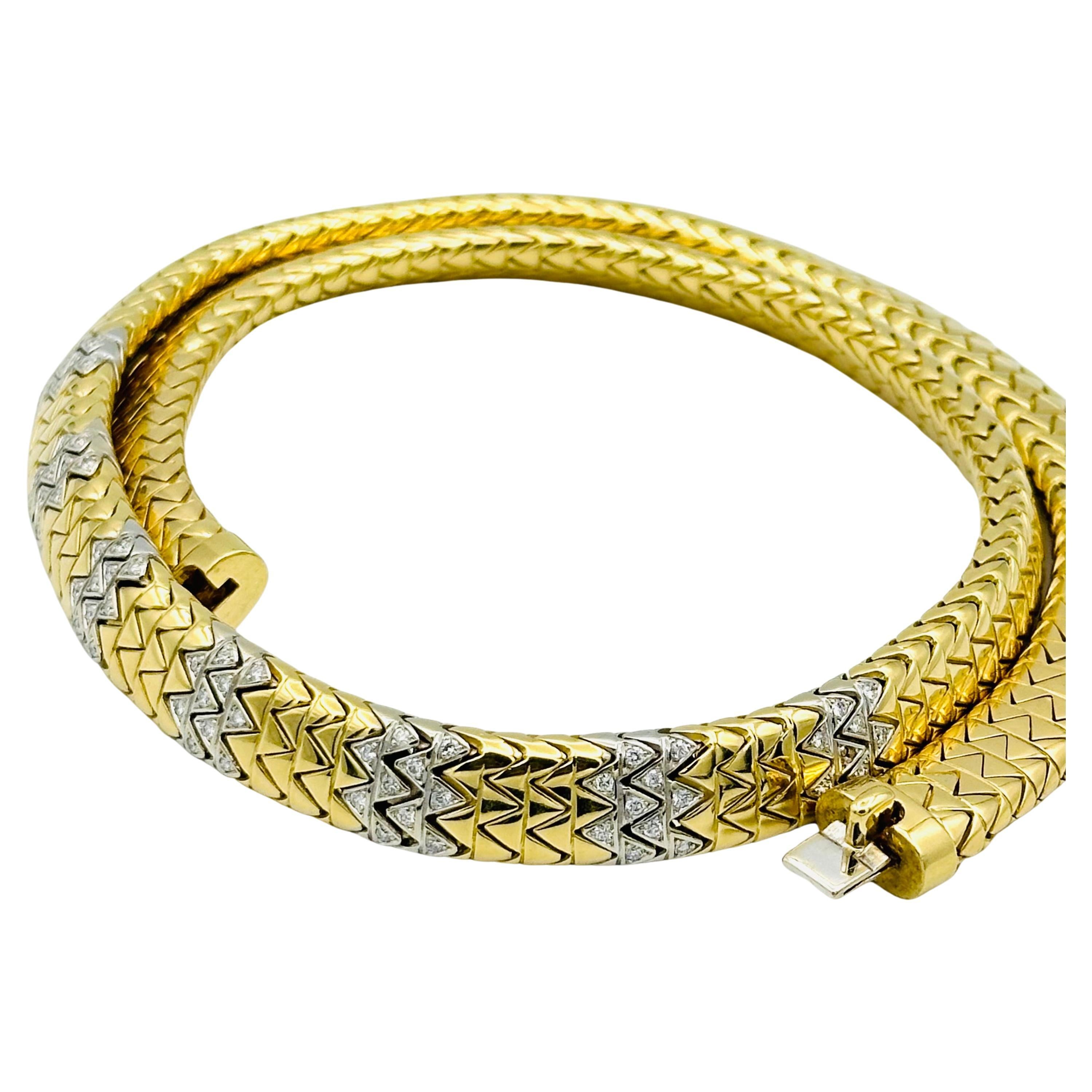 Marina B. 18k Diamond Gold Necklace en venta