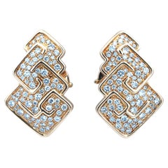 Marina B, Pendientes de diamantes de oro de 18 quilates