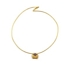 Marina B 18K Gold Frog Pendant Choker Necklace