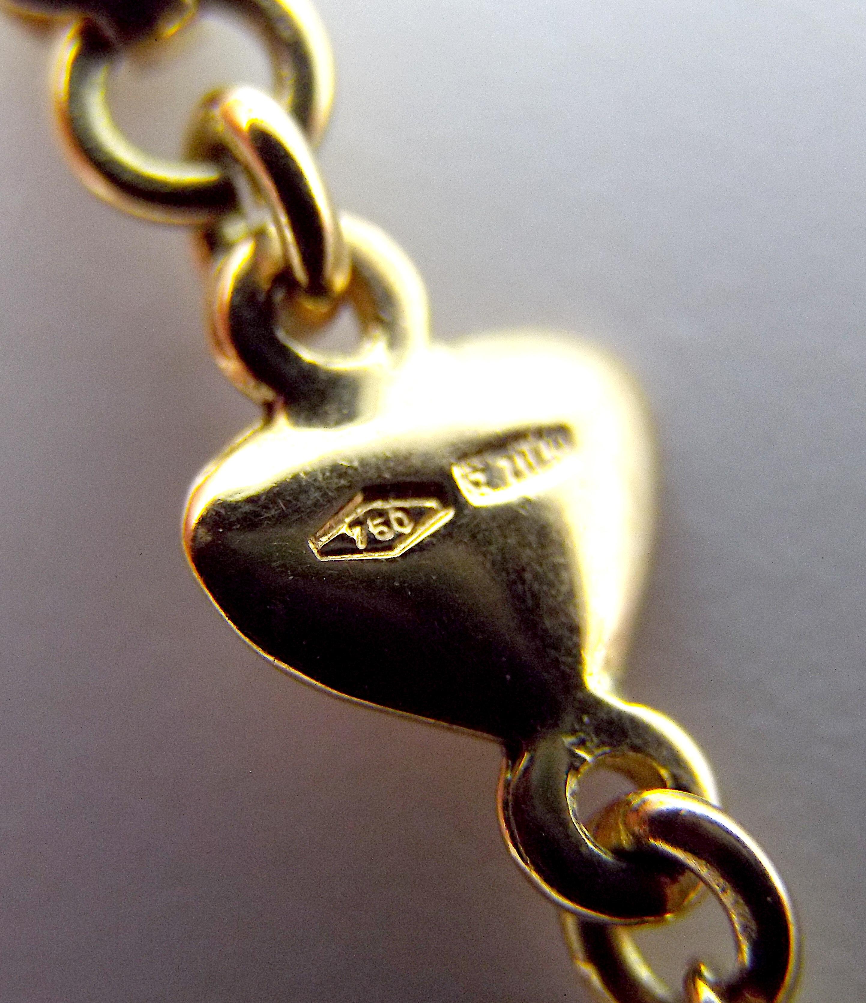 Marina B: 18 Karat Gold Choker-Halskette mit Frosch-Anhänger im Angebot 1