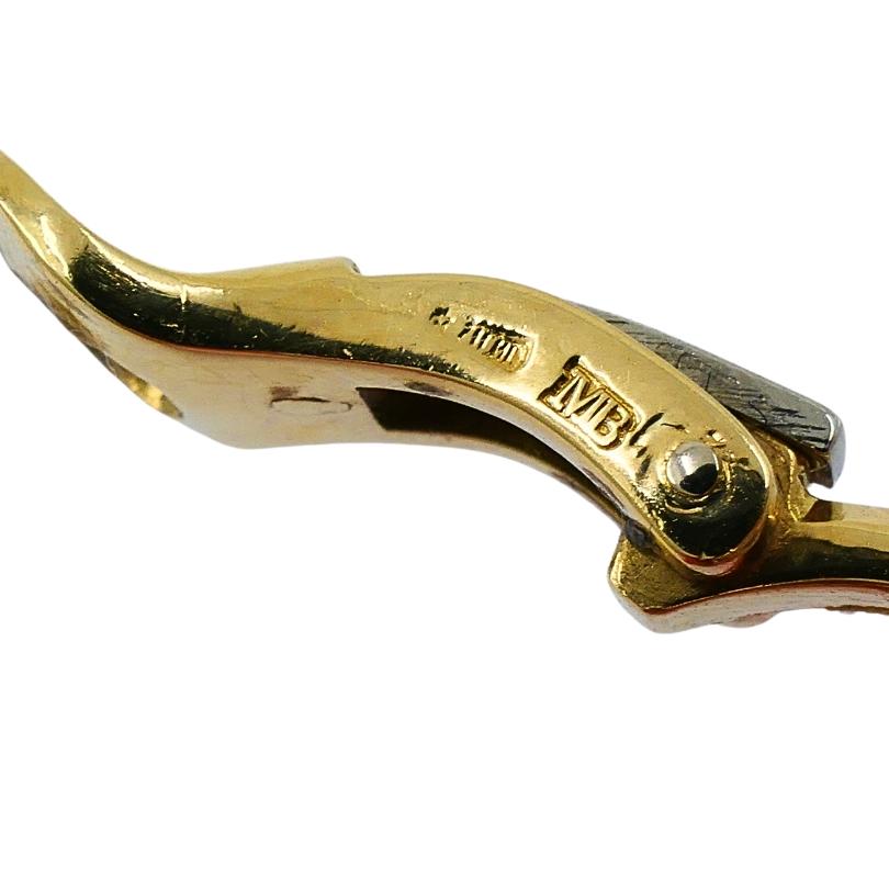 Marina B. Orecchini a clip in oro 18k con topazio, onice e diamanti. in vendita 5